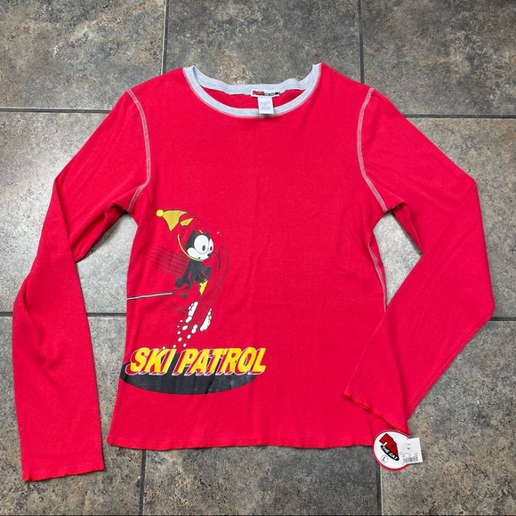 NEW! Women’s VTG 2004 Felix The Cat L/S T-Shirt Size Large W/Tags - Picture 1 of 6